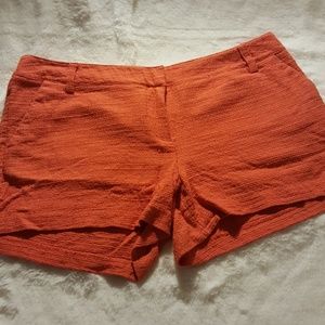 Orange Twill Shorts